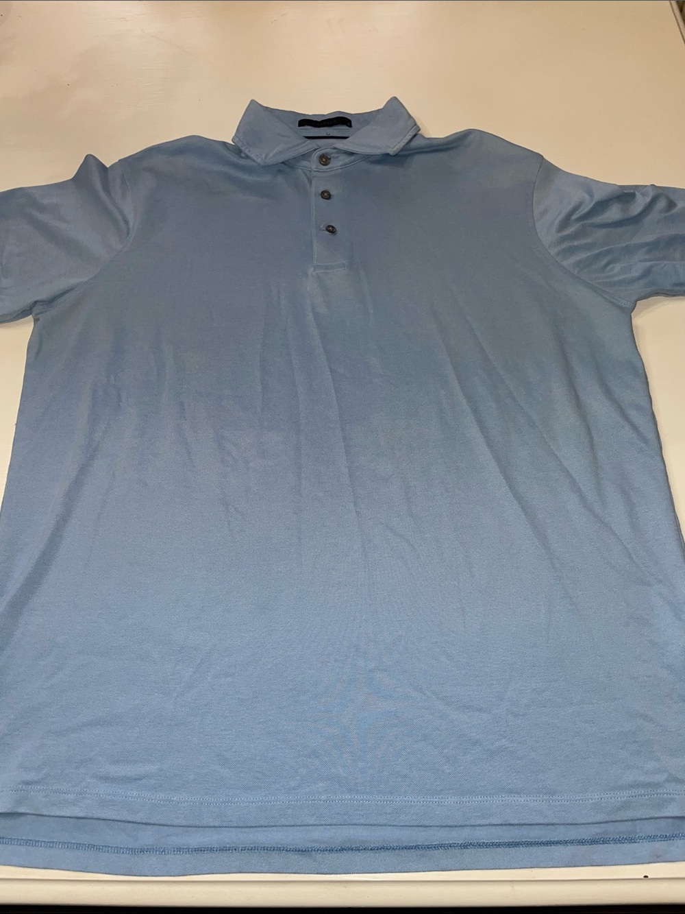 Greyson Brr baby blue polo size large